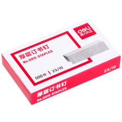 得力 0015厚层订书钉23/10 统一订书针办公用品 500枚/盒
