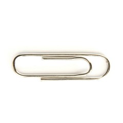 得力 回形针0050大号加厚电镀金属曲别针资料收纳归档 100枚/盒