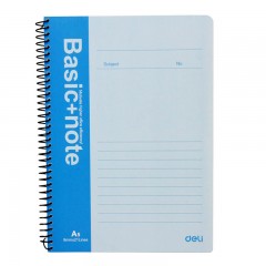 得力 文具7683笔记本 线圈软抄本 彩色记事本 糖果色日记本 a5规格