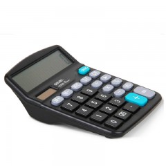 得力 计算器837 ES太阳能双电源12位液晶屏 爆款推荐送电池