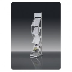 得力 9309杂志架报刊架书报架落地A4图册宣传单页彩页资料展示架子