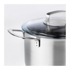 365+ 带盖锅 不锈钢带玻璃盖刻度汤锅煮面锅