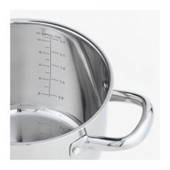 欧巴丽  带盖锅 全不锈钢汤锅 3升