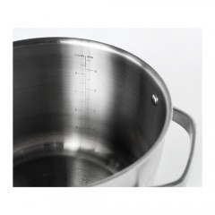 森苏尔 带盖锅  不锈钢汤锅透明盖