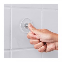 伊美恩浴篮  镀锌吸盘网篮壁挂浴室置物架沐浴架