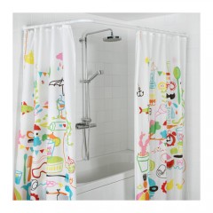 维坎 可调浴帘杆 U型L型转角