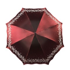 天堂伞 防紫外线防晒遮晴雨伞黑胶折叠伞33230E梨花春色