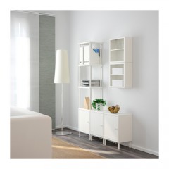 DYNAN 迪南 搁架带3柜, 白色