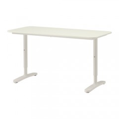 贝肯特 书桌 140x60 cm 电脑桌办公桌 黑褐色，黑色