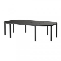 贝肯特 会议桌 洽谈桌会客桌 280x140cm 白色，黑色