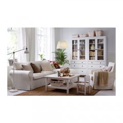 鲁哈斯 平织地毯 自然色天然田园黄麻编织