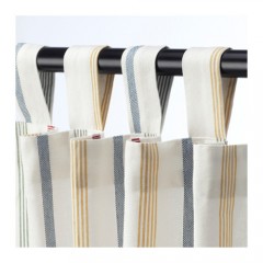 ROSENKVITTEN 洛维肯 窗帘附系带，2幅, 多色