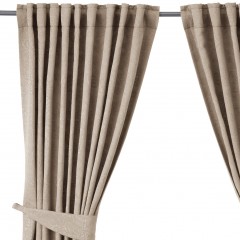 维柯娃 窗帘附系带2幅 白色