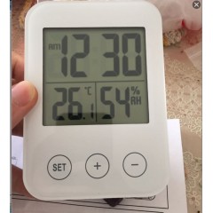 斯洛缇 电子钟带湿度计温度计 挂钟床头多功能