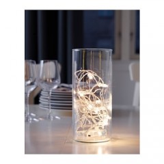 萨黛 LED灯串 透明 电池操作, 室内