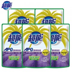 超能洗衣液含APG洁净成分国家专利配方108g*5袋旅行装