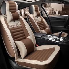 国产 丰田RAV4荣放卡罗拉雷凌凯美瑞致炫汽车坐垫四季通用全包亚麻座套