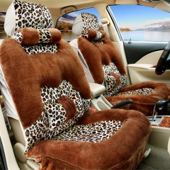 国产 冬季短毛绒汽车坐垫套冬天保暖全包围座垫SUV通用小轿车座套毛垫