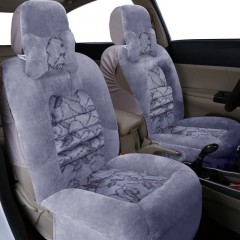 国产 冬季短毛绒汽车坐垫套冬天保暖全包围座垫SUV通用小轿车座套毛垫