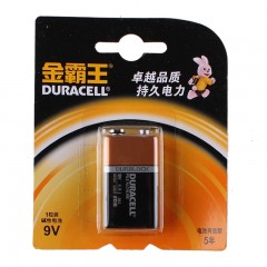 金霸王 电池9V碱性方电池6LR61 6F22叠层电池