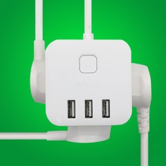 公牛 插座智能USB充电魔方插排插线板接线板多功能电源 GN-U303U/H