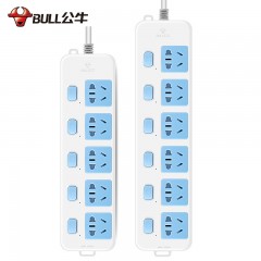 公牛 插座独立开关电源接线板排插板1.8米3米拖线板 GN-316 GN-317