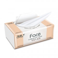 洁柔 抽纸face可湿水面纸百花香味3层135抽家用3包餐巾纸
