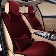 国产 汽车坐垫冬季纯羊毛坐垫短毛绒毛垫冬天保暖车垫毯垫座套