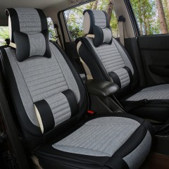 国产 东风风行菱智M3 M5L座套七座全包V3 SX6瑞风M4专用亚麻汽车坐垫