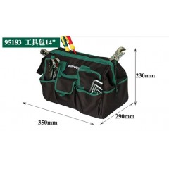 SATA/世达 包维修电工工具包双层帆布挎包大号多功能尼龙加厚单肩包  95181