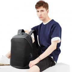 博牌 海关锁商务双肩包男旅行防盗充电背包休闲尼龙15.6英寸