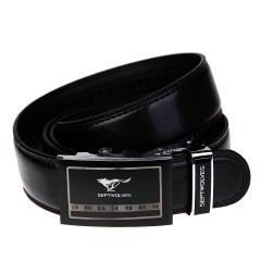 七匹狼 男式自动扣 真皮 皮带 男士牛皮腰带7A1102080