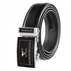 七匹狼 男式自动扣 真皮 皮带 男士牛皮腰带7A1102080