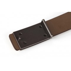 七匹狼 男款平滑扣男士皮带韩版牛皮裤带新款细腰带潮7A327801000