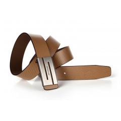 七匹狼 男款平滑扣男士皮带韩版牛皮裤带新款细腰带潮7A327801000