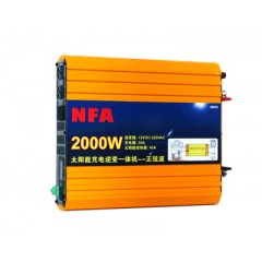 NFA/纽福克斯 太阳能电瓶充电器UPS纯正弦波逆变器一体机2000W 12V转220V  6603