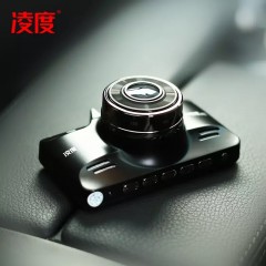 凌度 汽车隐藏式电子狗行车记录仪高清夜视单镜头倒车影像一体机