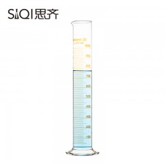 思齐 玻璃量筒 量筒 耐高温高硼硅玻璃材质5ml10ml25ml50ml100ml250ml500ml1000ml量杯多规格