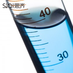 思齐 高硼硅玻璃量筒 清晰刻度 透明玻璃 化学实验室仪器 50ml