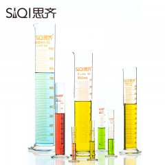 思齐 玻璃量筒 透明玻璃量筒 清晰刻度 实验器材量器A级  250ml