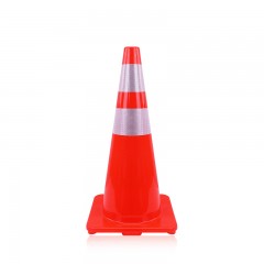 国产 PVC路锥70cm反光桶雪糕筒路障锥交通安全锥警示提环防撞隔离