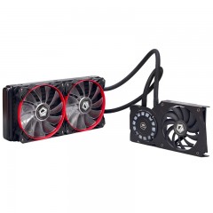 ID-cooling Frostflow 240G 彗星灯一体式显卡水冷散热器红光