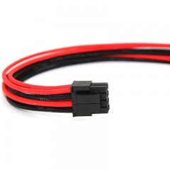 国产 CPU附助供电 8Pin延长线供电线 电源线红黑单根包网 40CM