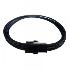 国产 显卡 附助供电 6pin延长线20CM 黑色 单线包网 PCI-E 6PIN