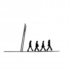 KALA 书立支架创意学生书夹简约书靠动漫书挡书板简易桌上披头士书架