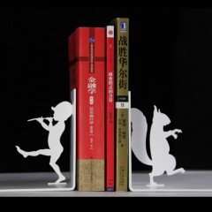 KALA 书立支架创意简约书挡书板复古卡通学生书靠书夹桌面办公立书架