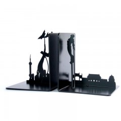 KALA 创意学生书夹可爱简约书靠动漫书挡书板桌面办公可伸缩铁书立支架