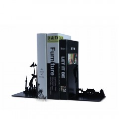 KALA 创意学生书夹可爱简约书靠动漫书挡书板桌面办公可伸缩铁书立支架