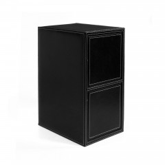 HIPCE 轻触式CD盒时尚皮质碟片收纳箱创意大容量200片光盘存放柜子