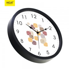 国产 HICAT 中国风10寸创意静音挂钟 客厅卧室现代简约挂钟圆形装饰钟